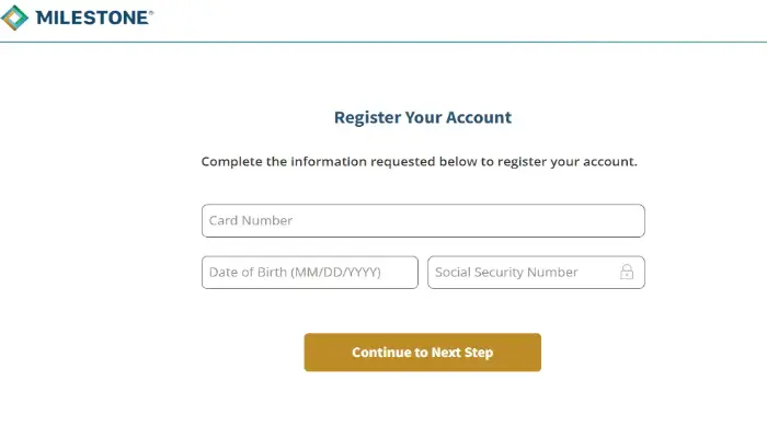 mymilestonecard enrollment